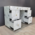 White Marble Glass MDF Toolaż